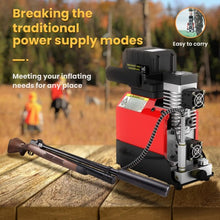 Load image into Gallery viewer, COMPRESSOR Battery powered 12V 300 bar 4500psi with auto shut off