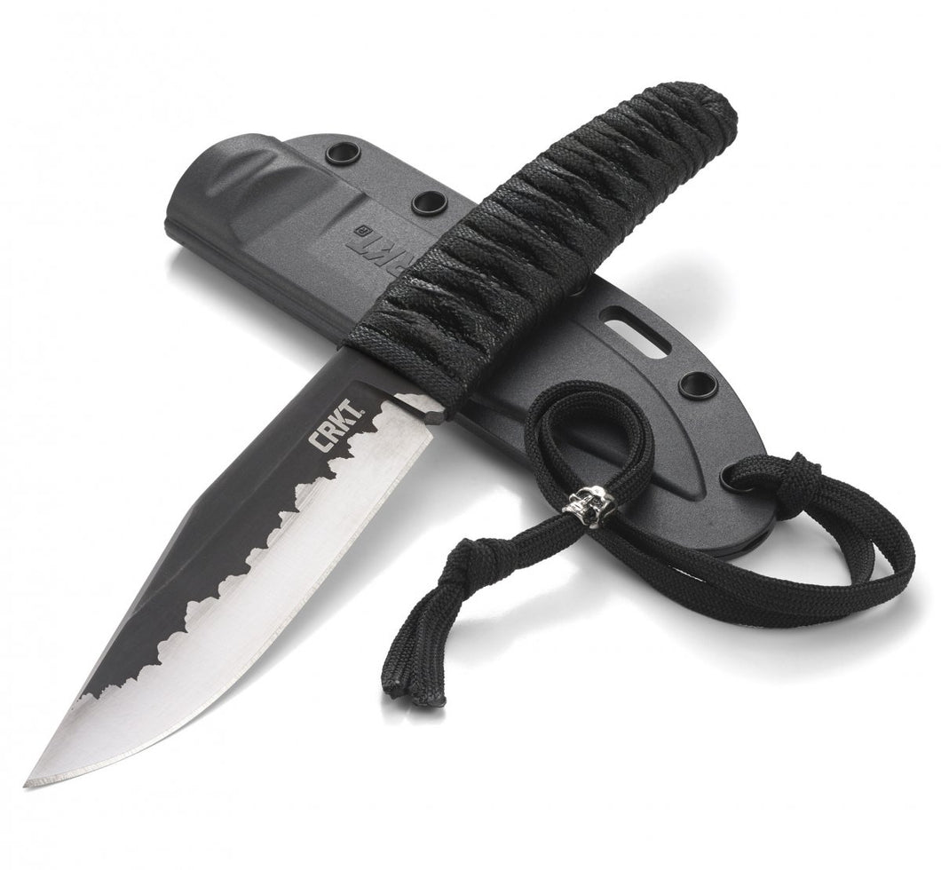 CRKT-2290 NISHI ELCHED FIXED BLADE KNIFE