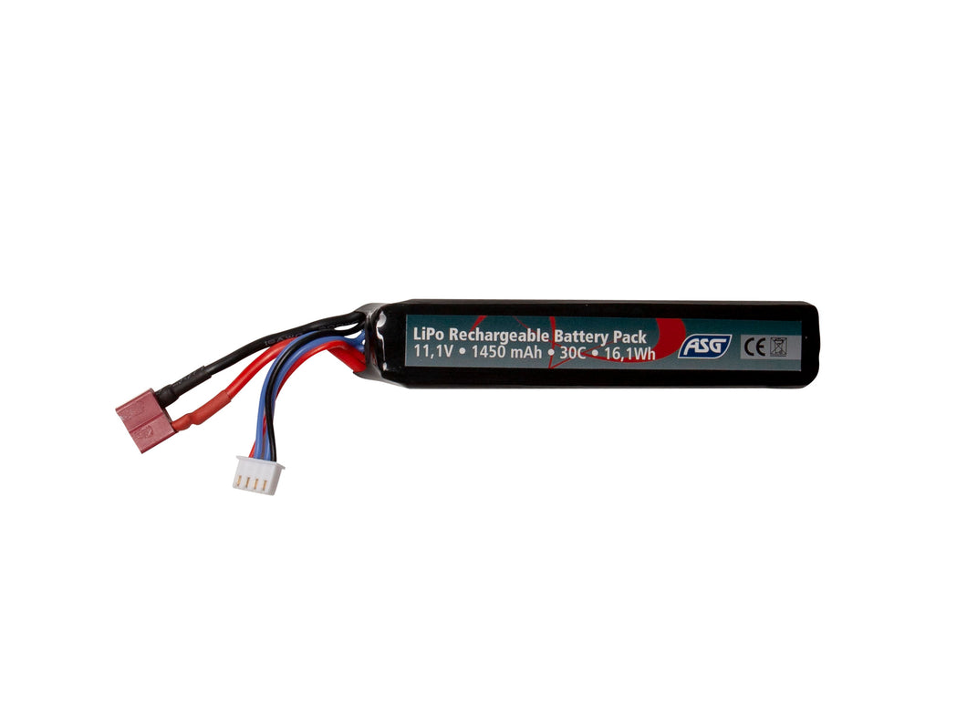 ASG Battery - 11,1V 1450 mAh 30C LiPo T-Plug 19365