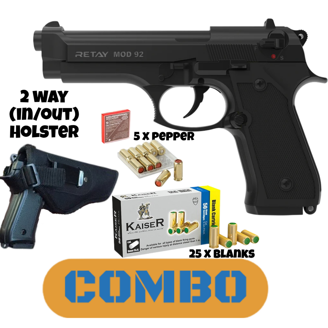 Retay mod92 Combo (pistol+case+30 cartridges+holster)