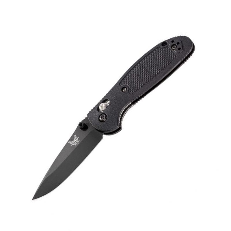 Benchmade Mini Griptilian Black Grivory w/BK1 Black Coated Blade