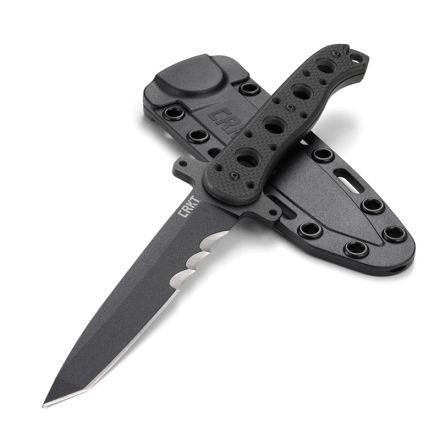 CRKT M16-13FX G10 Fixed Blade w/Veff Serrated Black Powder Coated Blade