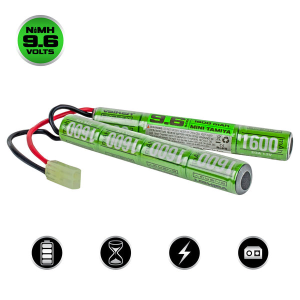 Valken Airsoft battery 9.6v 1600mah NIMH