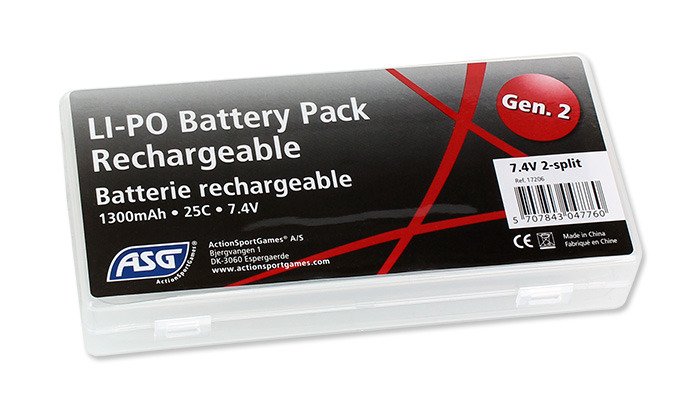 ASG 7,4V LI-PO Battery 1300 MAH 17206